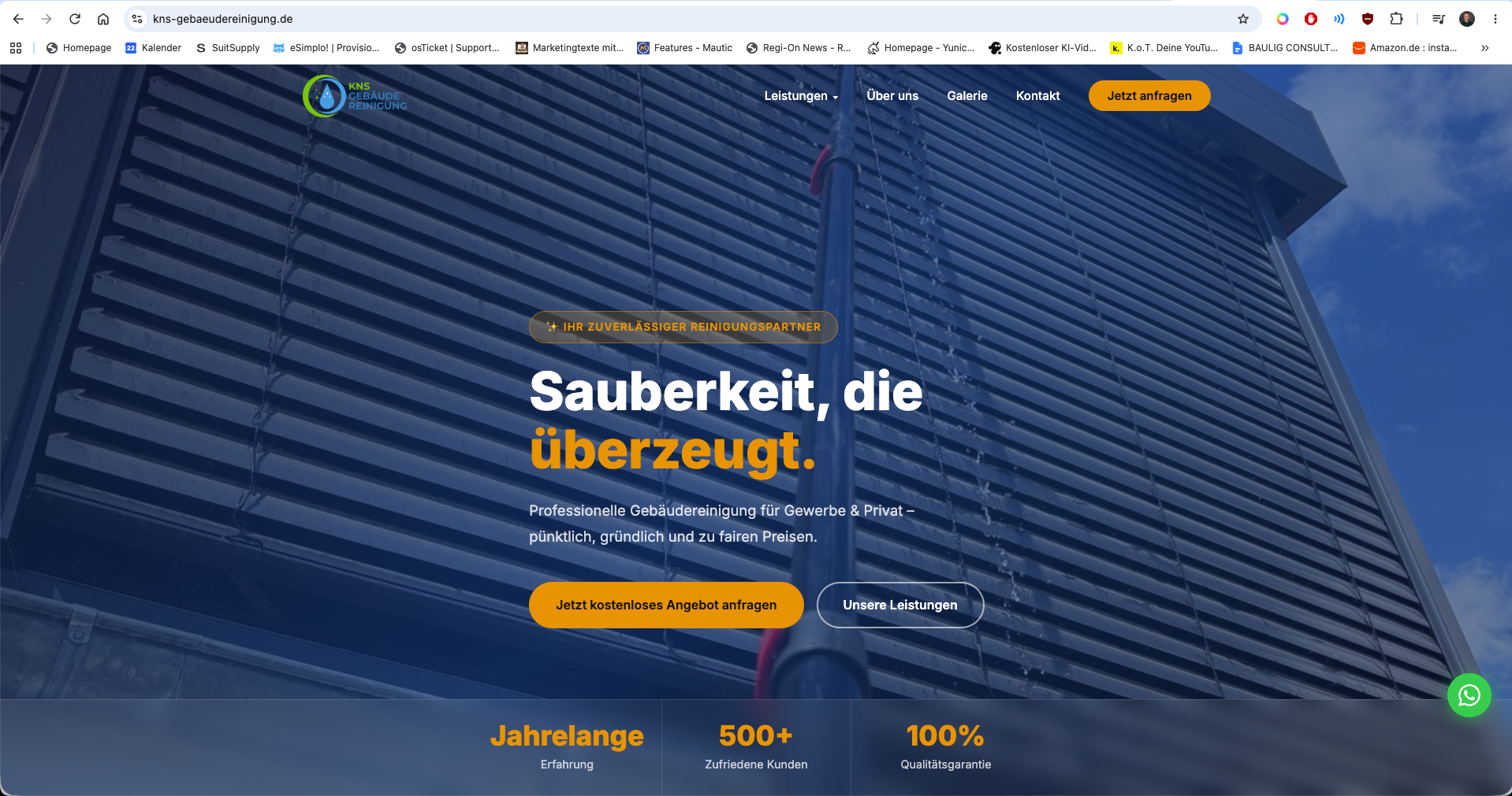 KNS Gebäudereinigung Website